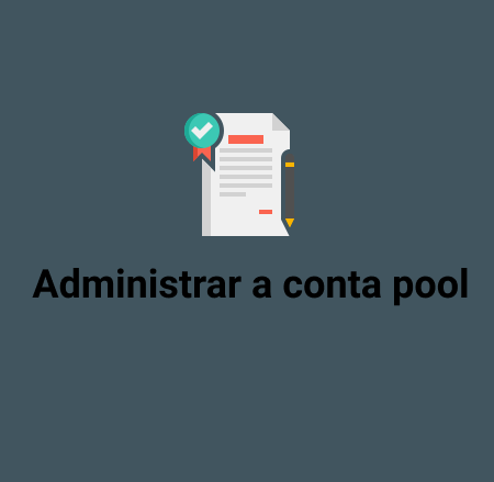 Administrar a conta pool